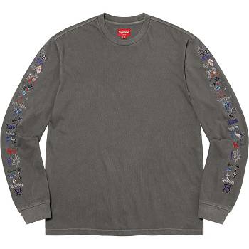 Supreme AOI Icons L/S Top Sweaters Black | AU322BC
