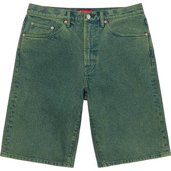 Supreme Baggy Denim Shorts Green | AU368KI
