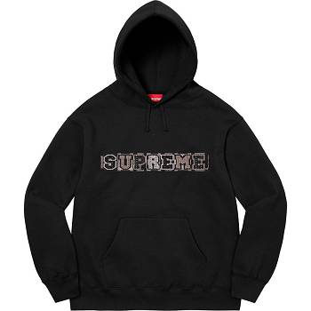 Supreme Beaded Hooded Sweatshirts Black | AU285DN