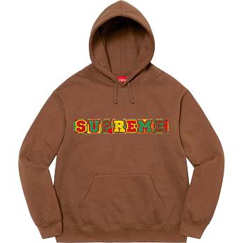 Supreme Beaded Hooded Sweatshirts Brown | AU283AP