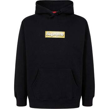 Supreme Bling Box Logo Hoodie Black | AU537TV