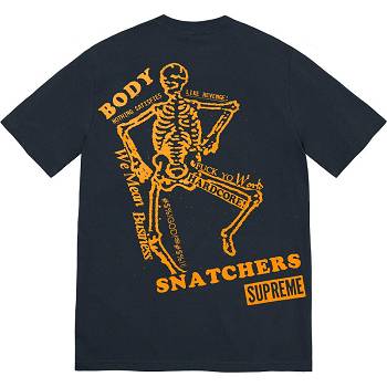 Supreme Body Snatchers Tee T Shirts Navy | AU252YU