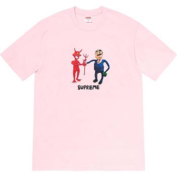 Supreme Business Tee T Shirts Pink | AU224RW
