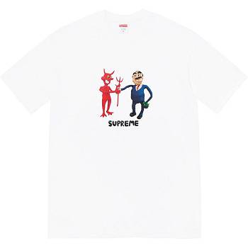 Supreme Business Tee T Shirts White | AU225TV