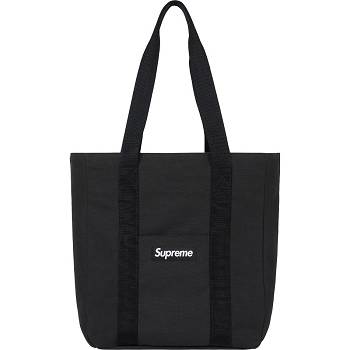 Supreme Canvas Tote Bags Black | AU175UT