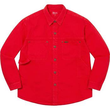 Supreme Denim Painter Shirts Red | AU398CE