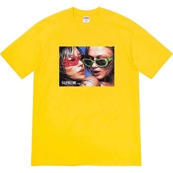 Supreme Eyewear Tee T Shirts Yellow | AU232SO