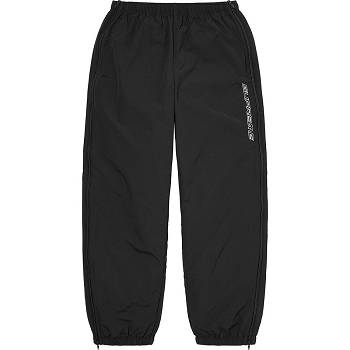 Supreme Full Zip Baggy Warm Up Pant Pants Black | AU442FM