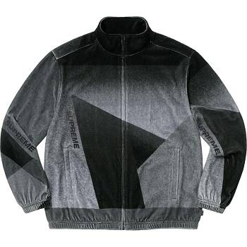Supreme Geo Velour Track Jackets Black | AU460YU