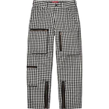 Supreme Gingham Flight Pant Pants Black | AU402MA