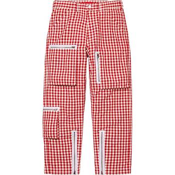 Supreme Gingham Flight Pant Pants Red | AU403QZ