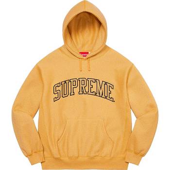 Supreme Glitter Arc Hooded Sweatshirts Gold | AU307OR