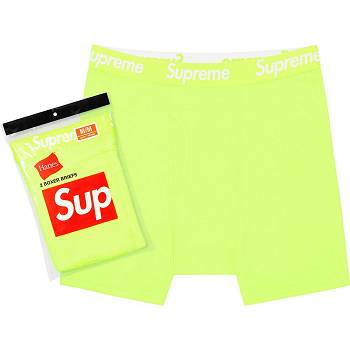 Supreme Hanes® Boxer Briefs (2 Pack) Underwear Green | AU100PQ