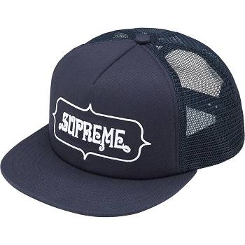 Supreme Highest Mesh Back 5-Panel Hats Navy | AU140BC