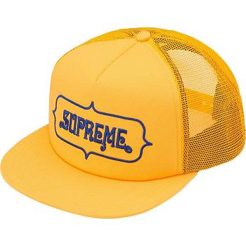 Supreme Highest Mesh Back 5-Panel Hats Yellow | AU139VD