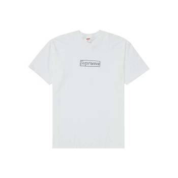 Supreme Kaws Chalk Logo T Shirts White | AU205AP