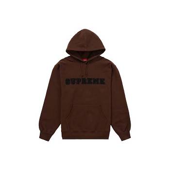 Supreme Lace Hooded Sweatshirts Brown | AU276RW