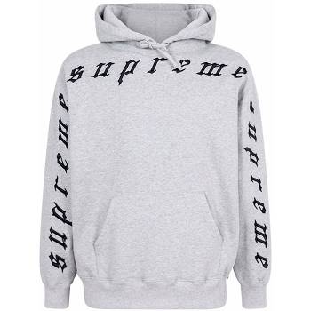 Supreme Logo Hoodie Grey | AU522HK