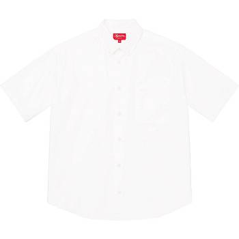 Supreme Loose Fit S/S Oxford Shirts White | AU393JJ