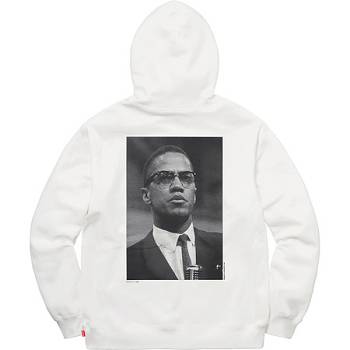 Supreme Malcolm X For Hoodie White | AU520FM