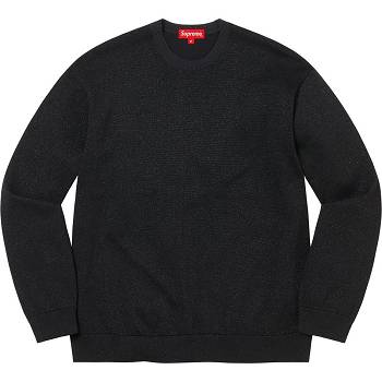 Supreme Metallic L/S Top Sweaters Black | AU343LH