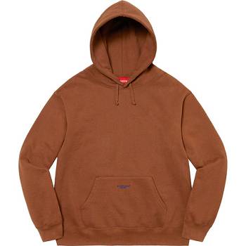 Supreme Micro Logo Hoodie Brown | AU519DN