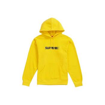Supreme Motion Logo Hooded Sweatshirts Yellow | AU274WY