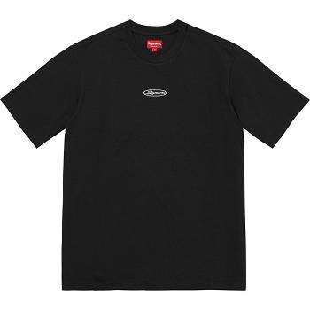 Supreme Oval Logo S/S Top Sweaters Black | AU347VD