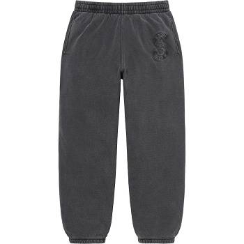 Supreme Overdyed S Logo Sweatpant Pants Black | AU413AP