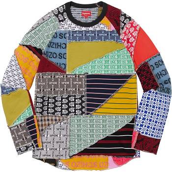 Supreme Patchwork Jacquard L/S Top Sweaters Multicolor | AU334PQ