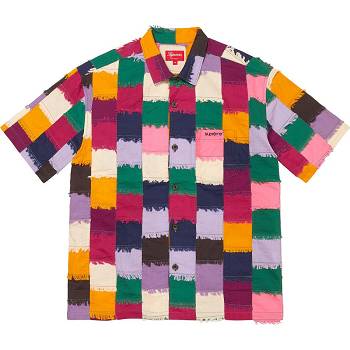 Supreme Patchwork S/S Shirts Multicolor | AU385OR