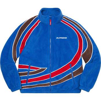 Supreme Racing Fleece Jackets Blue | AU453NB