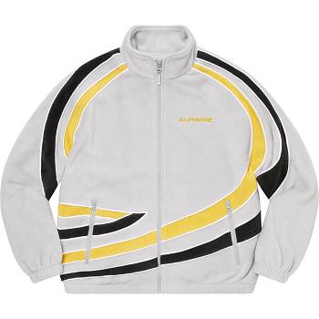 Supreme Racing Fleece Jackets Grey | AU455QZ