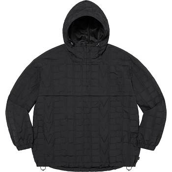Supreme Repeat Stitch Anorak Jackets Black | AU452BC