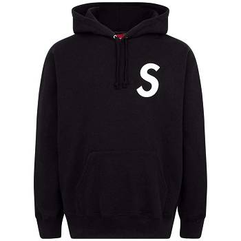 Supreme S Logo Split Hoodie Black | AU517AP