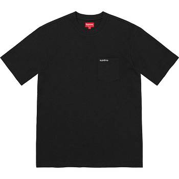 Supreme S/S Pocket Tee Sweaters Black | AU330YU
