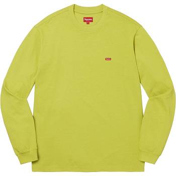 Supreme Small Box L/S Tee Sweaters Green | AU356YU