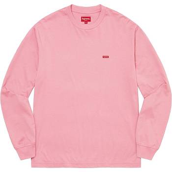 Supreme Small Box L/S Tee Sweaters Pink | AU354RW