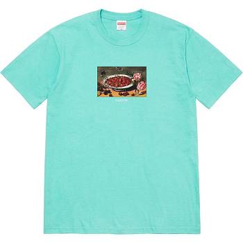 Supreme Strawberries Tee T Shirts Aqua | AU255OR
