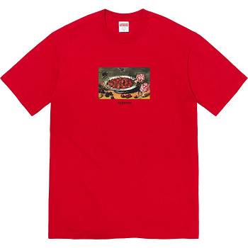Supreme Strawberries Tee T Shirts Red | AU260FM