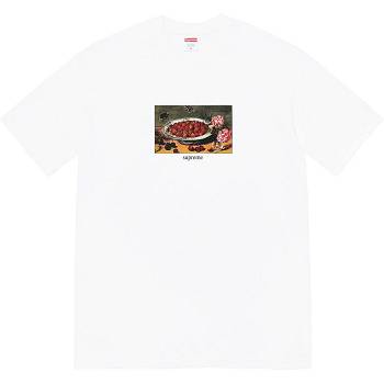 Supreme Strawberries Tee T Shirts White | AU258SO
