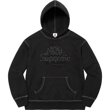 Supreme Timberland® Hooded Sweatshirts Black | AU311DN