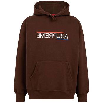 Supreme USA Hoodie Brown | AU510RW