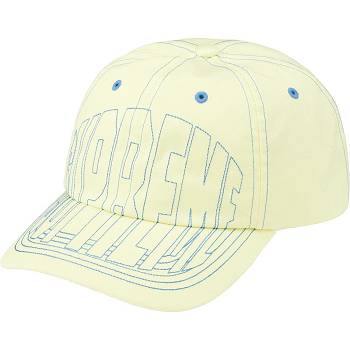 Supreme Visor Stitch 6-Panel Hats Yellow | AU136ZG
