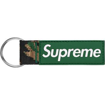 Supreme Webbing Keychain Accessories Green | AU192BC