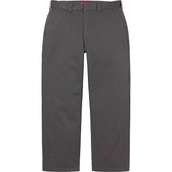 Supreme Work Pant Pants Grey | AU429QZ