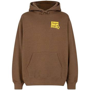 Supreme X Antihero Hoodie Brown | AU508WY