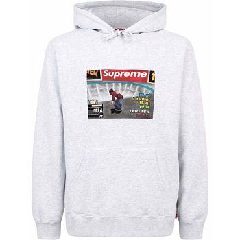 Supreme X Thrasher Logo Print “FW21” Hoodie Grey | AU503VD